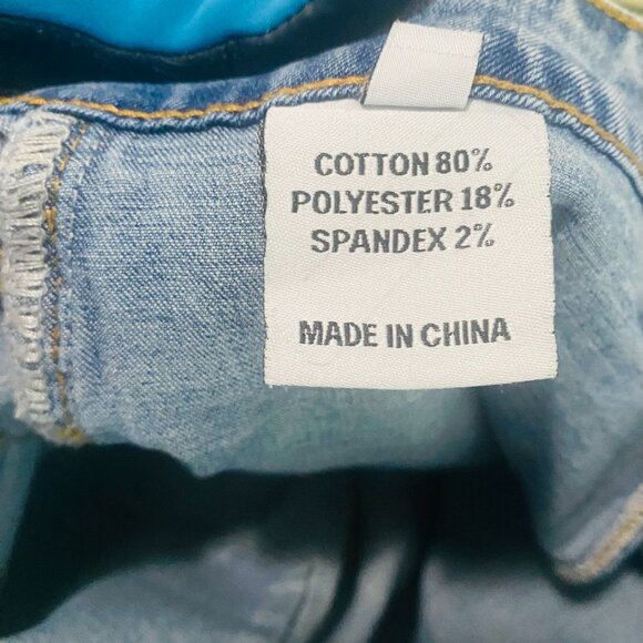 Classic Light Blue Denim Shorts – XL, Made in China - Picture 15 of 17